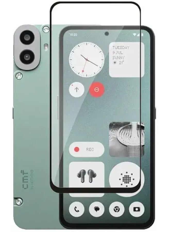 Screen Protector For Nothing CMF  Phone 1 , 5D Tempered Glass Protector 9H Hardness, Bubble Free, HD Clear Nothing CMF Phone 1 Screen Protector
